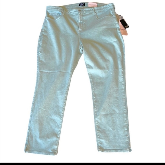 Nydj slim straight ancle jeans nwt size 24 - Picture 11 of 11